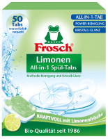 Frosch Limonen Geschirrspül-Tabs All-in-1 - 50 Stück Karton